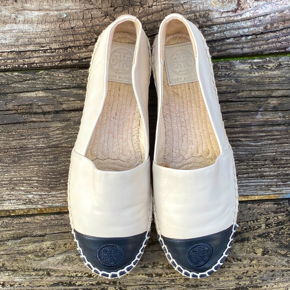 Tory Burch Leather Espadrilles